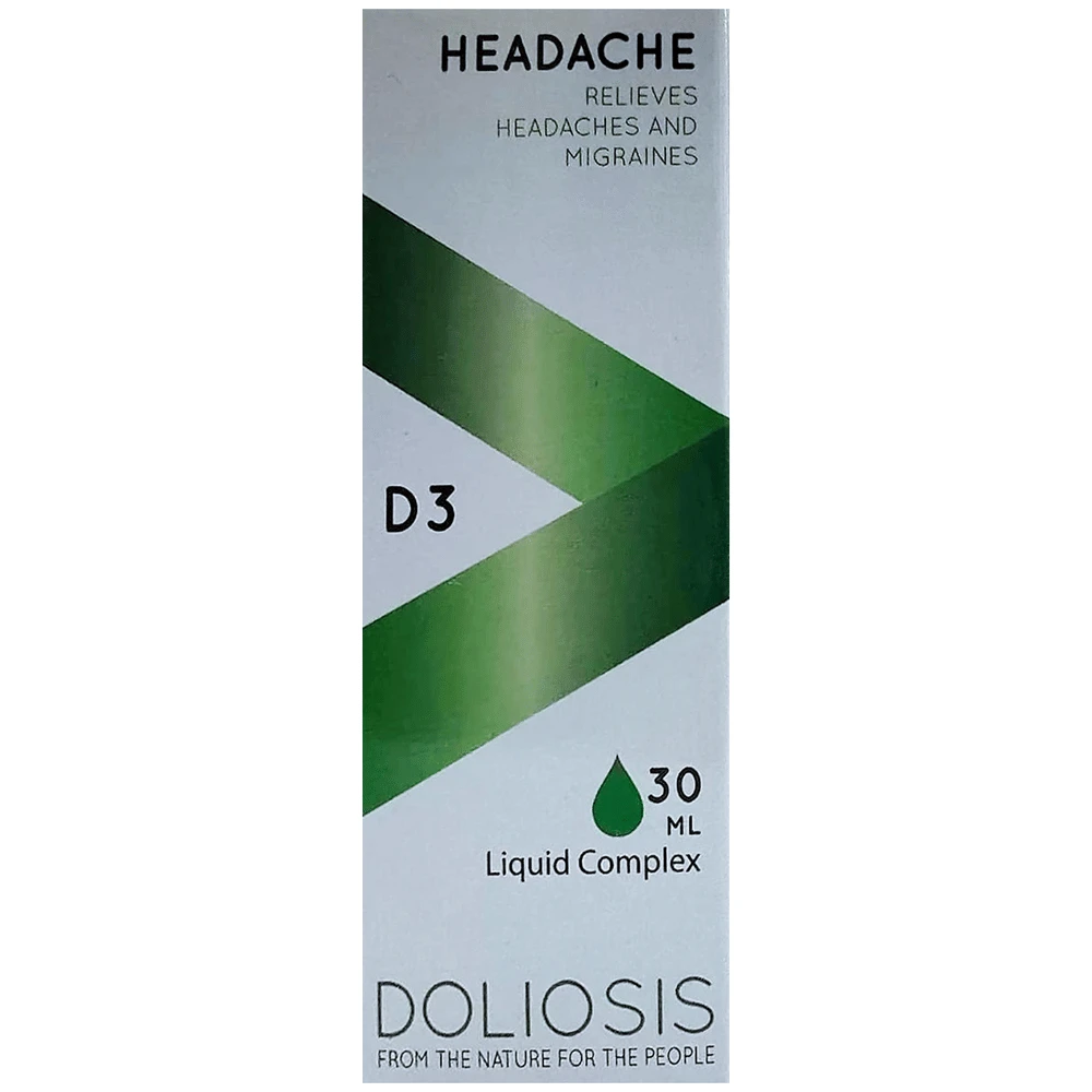 Doliosis D3 Headache Liquid Complex bottle of 30 ml Drop