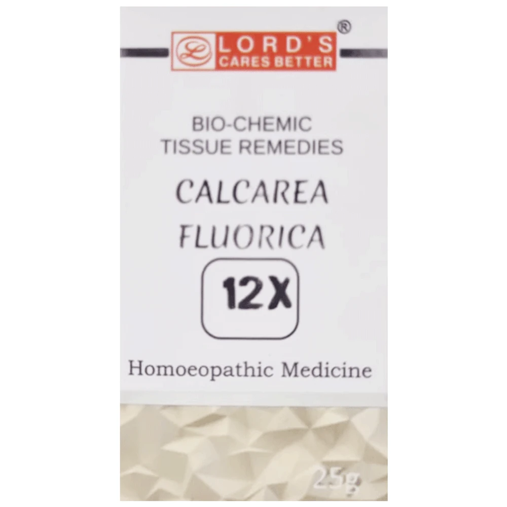 Lord's Calc Flour Biochemic Tablet 12X bottle of 25 gm Biochemic Tablet