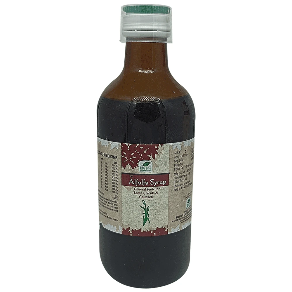 New Life Alfalfa Syrup bottle of 200 ml Syrup New Life Alfalfa Syrup bottle of 200 ml Syrup