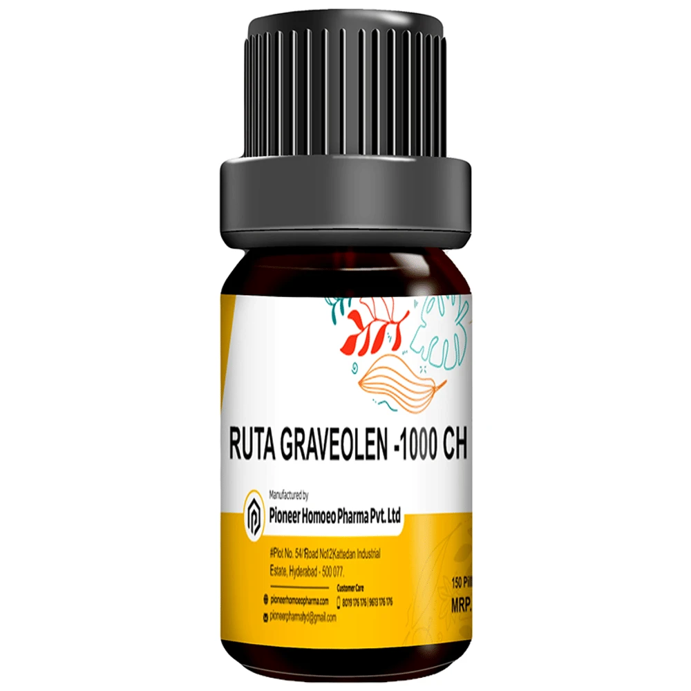Pioneer Pharma Ruta Graveolens Globules Pellets Multidose Pills 1000 CH bottle of 150 tablets