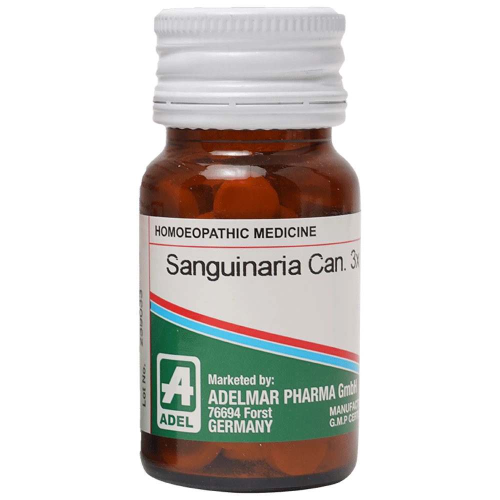 ADEL Sanguinaria Can Trituration Tablet 3X bottle of 20 gm Trituration Tablet