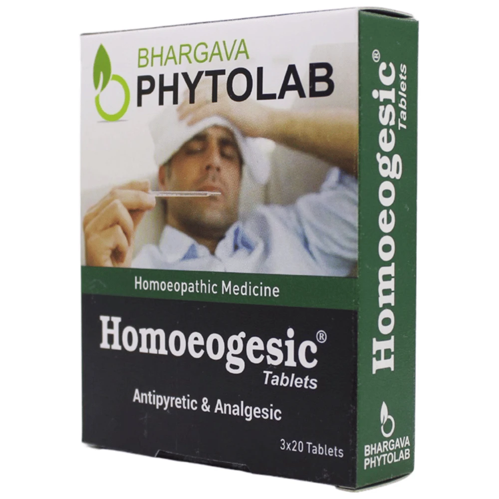 Bhargava Homoeogesic Tablet bottle of 60 tablets