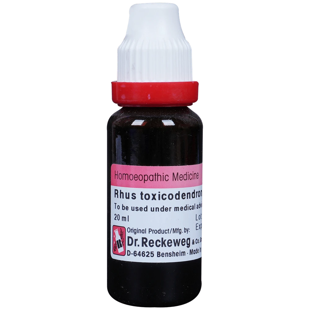 Dr. Reckeweg Rhus Tox Mother Tincture Q bottle of 20 ml Mother Tincture