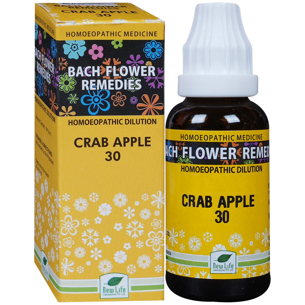 New Life Bach Flower Crab Apple 30 bottle of 30 ml Dilution New Life Bach Flower Crab Apple 30 bottle of 30 ml Dilution