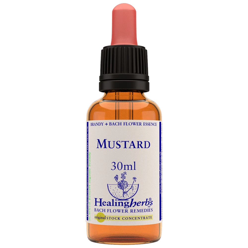 Healing Herbs Bach Flower Mustard bottle of 30 ml Liquid