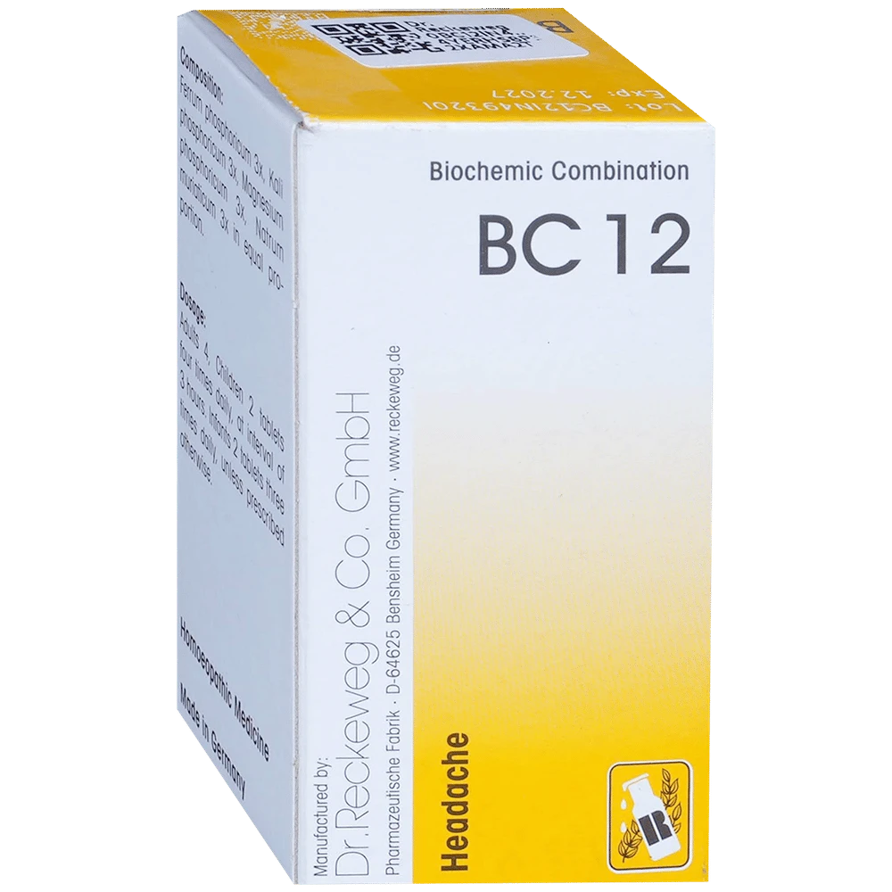 Dr. Reckeweg Bio-Combination 12 (BC 12) Tablet bottle of 20 gm Biocombination Tablet