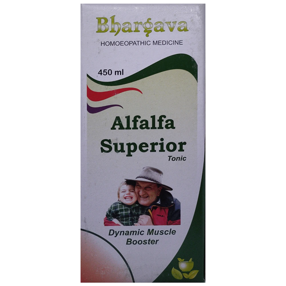 Bhargava Alfalfa Superior Tonic bottle of 450 ml Tonic Bhargava Alfalfa Superior Tonic bottle of 450 ml Tonic
