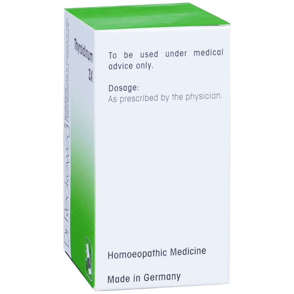 Dr. Reckeweg Thyroidinum Trituration Tablet 3X bottle of 20 gm Trituration Tablet