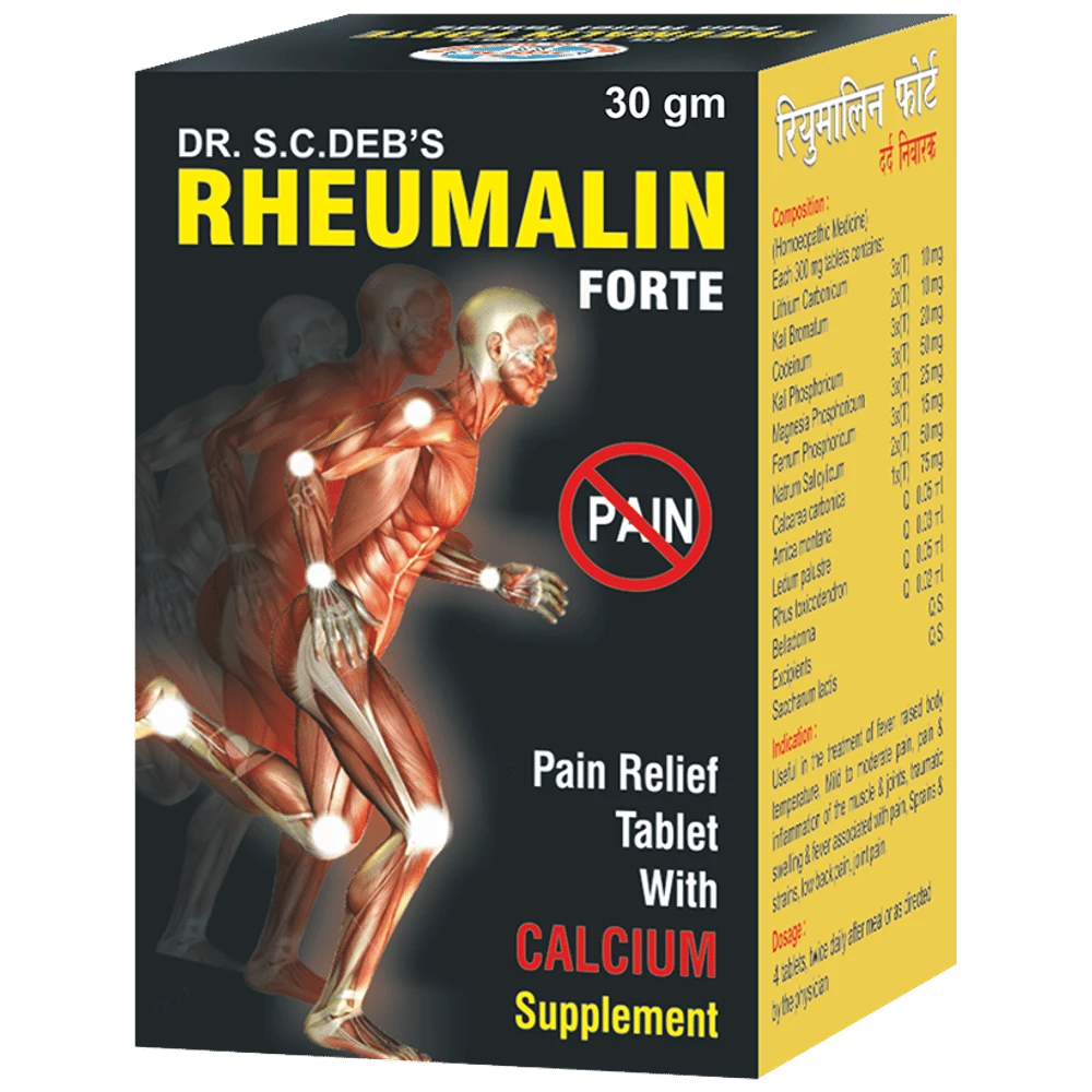 Dr. S.C.Deb's Rheumalin Forte Tablet with Calcium Supplement Tablet bottle of 30 gm Tablet