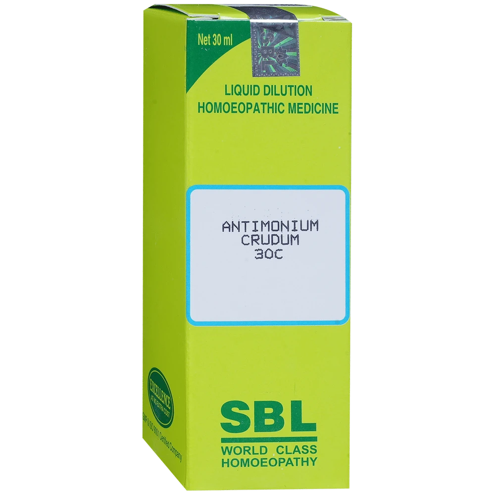 SBL Antimonium Crudum Dilution 30 CH bottle of 30 ml Dilution