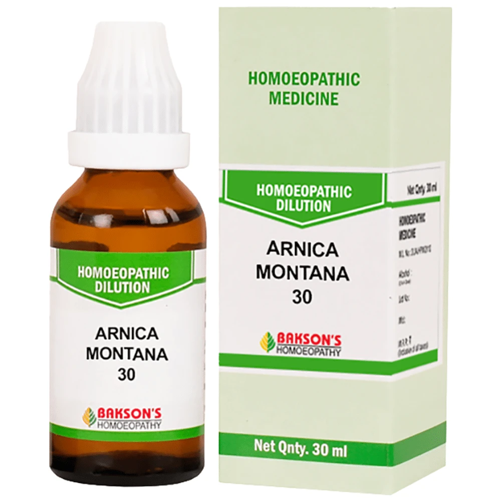 Bakson's Homeopathy Arnica Montana Dilution 30 bottle of 30 ml Dilution