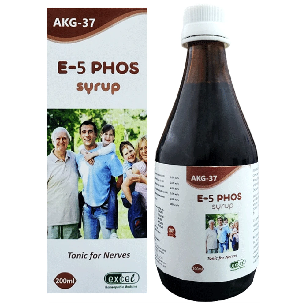 Excel AKG 37 E-5 Phos Syrup bottle of 200 ml Syrup