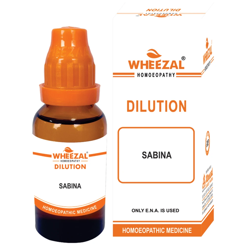 Wheezal Sabina Dilution 6 bottle of 30 ml Dilution Wheezal Sabina Dilution 6 bottle of 30 ml Dilution