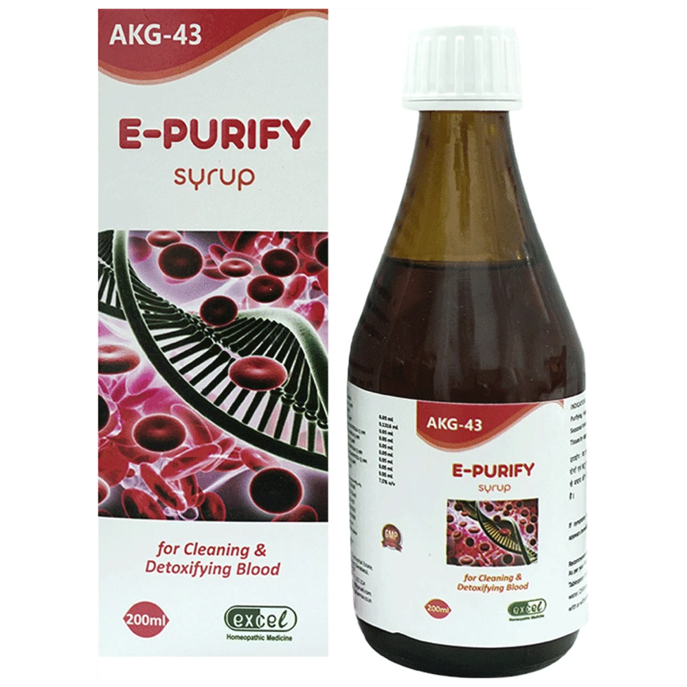 Excel AKG 43 E-Purify Syrup bottle of 200 ml Syrup