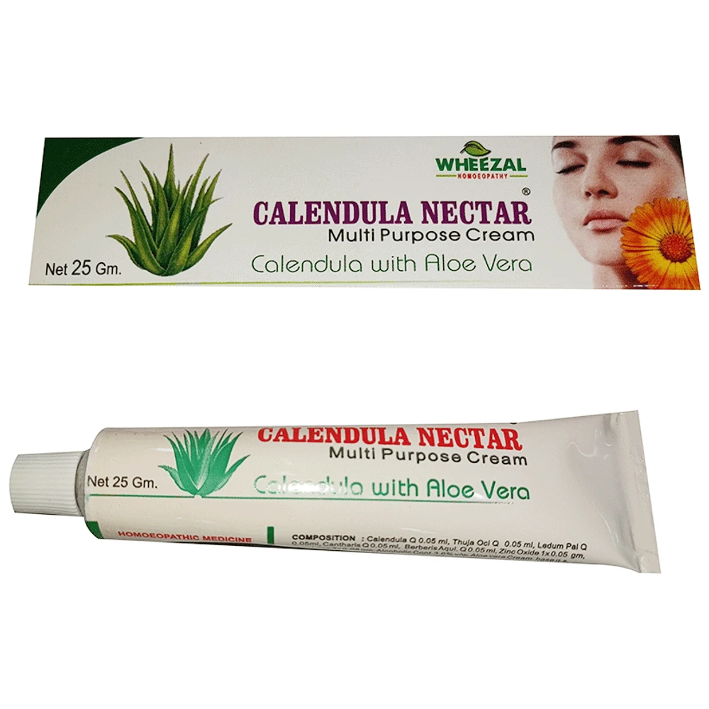 Wheezal Calendula Nectar Multi Purpose Cream tube of 25 gm Cream
