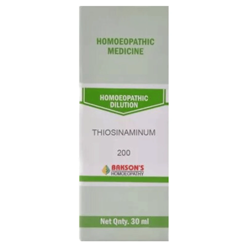 Bakson's Homeopathy Thiosinaminum Dilution 200 bottle of 30 ml Dilution