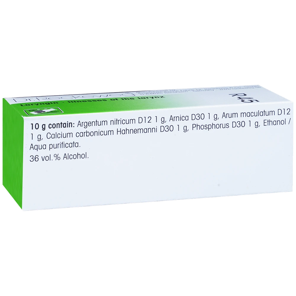 Dr. Reckeweg R45 Illnesses Of The Larynx Drop bottle of 22 ml Drop