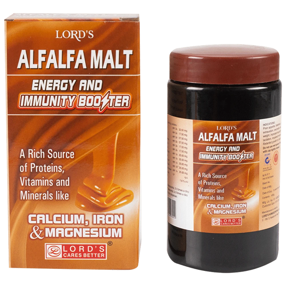 Lord's Alfalfa Malt Tonic jar of 450 gm Tonic