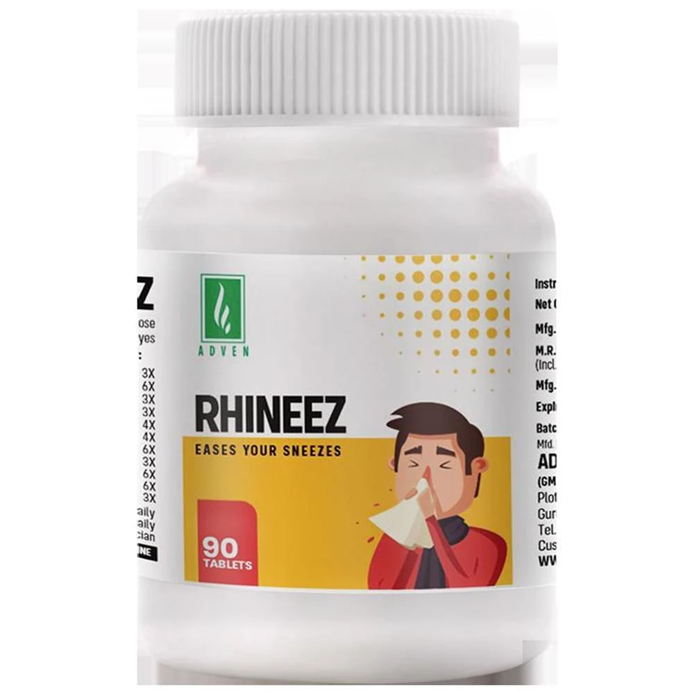 Adven Rhineez Tablet bottle of 90 tablets