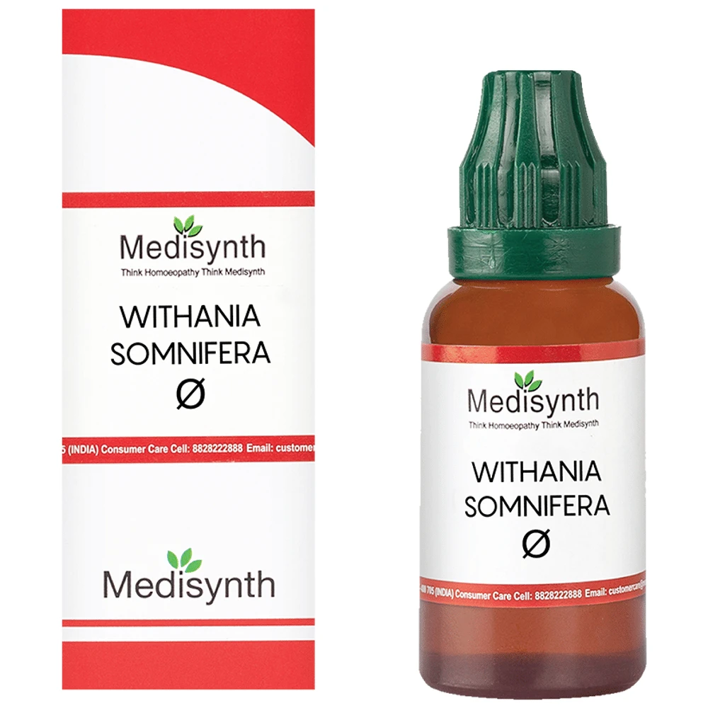 Medisynth Withania Somnifera Q bottle of 30 ml Mother Tincture