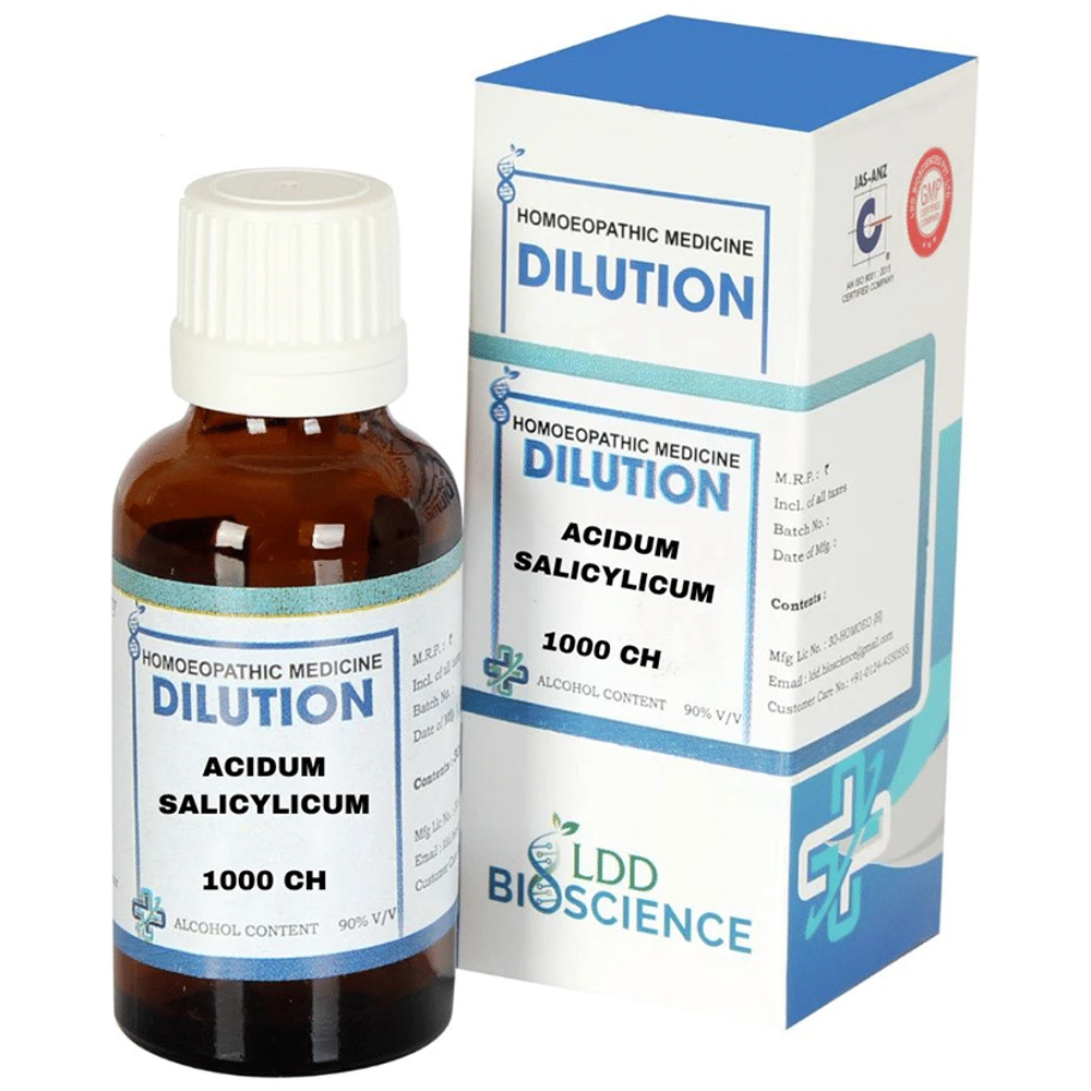 LDD Bioscience Acidum Salicylicum Dilution 1000 CH bottle of 30 ml Dilution