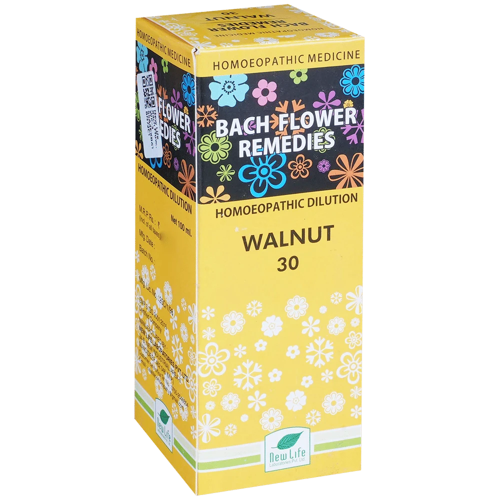 New Life Bach Flower Walnut 30 bottle of 100 ml Dilution