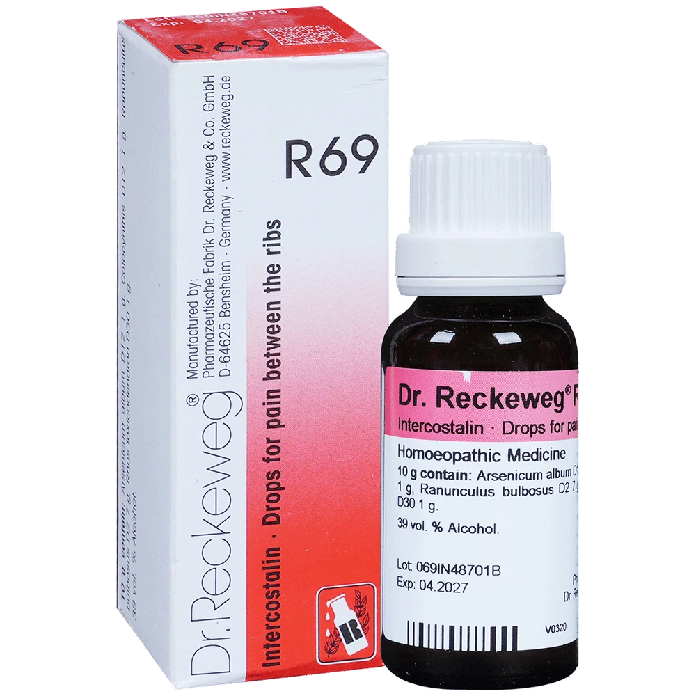 Dr. Reckeweg R69 for Pain Between The Ribs Drop bottle of 22 ml Drop