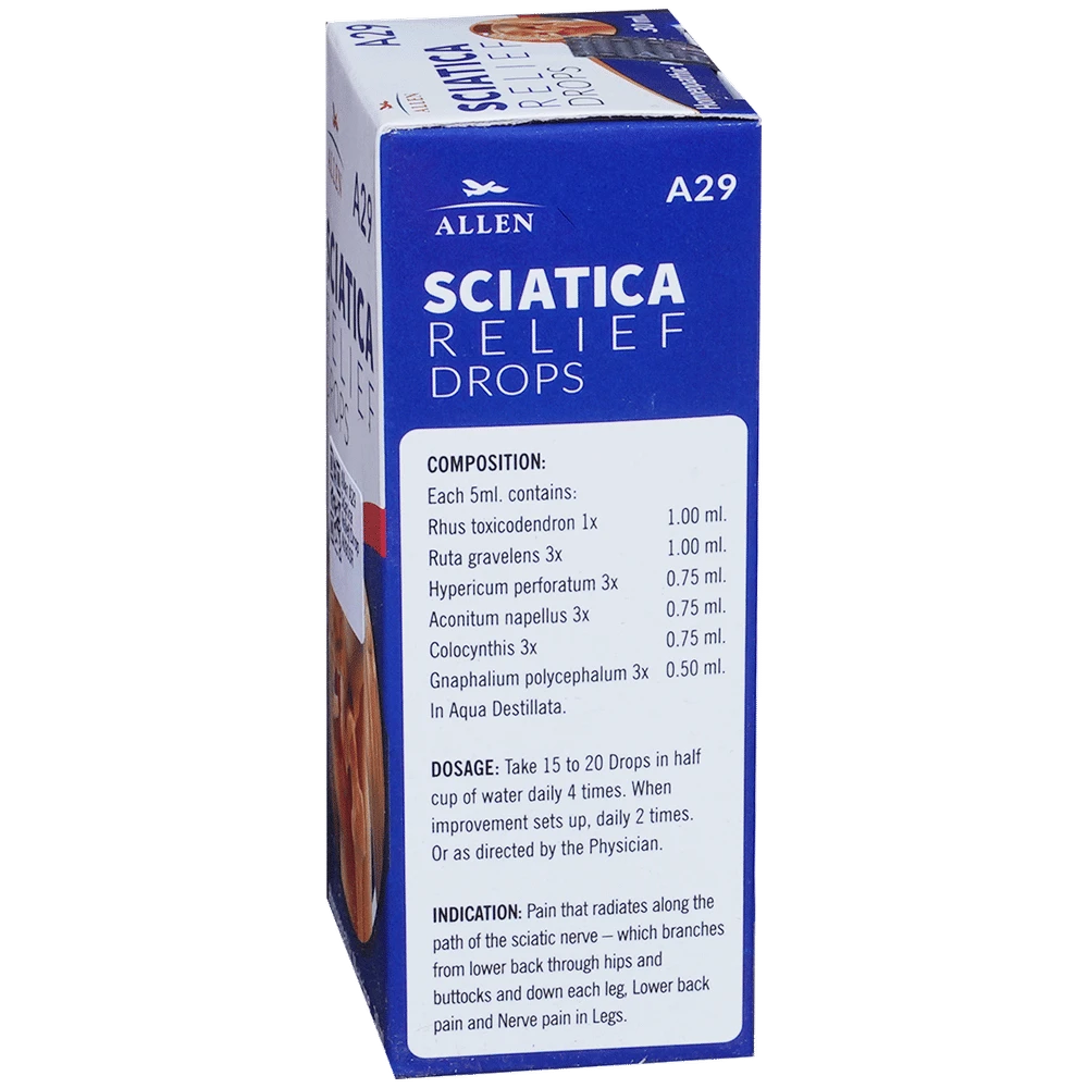 Allen A29 Sciatica Relief Drop bottle of 30 ml Drop