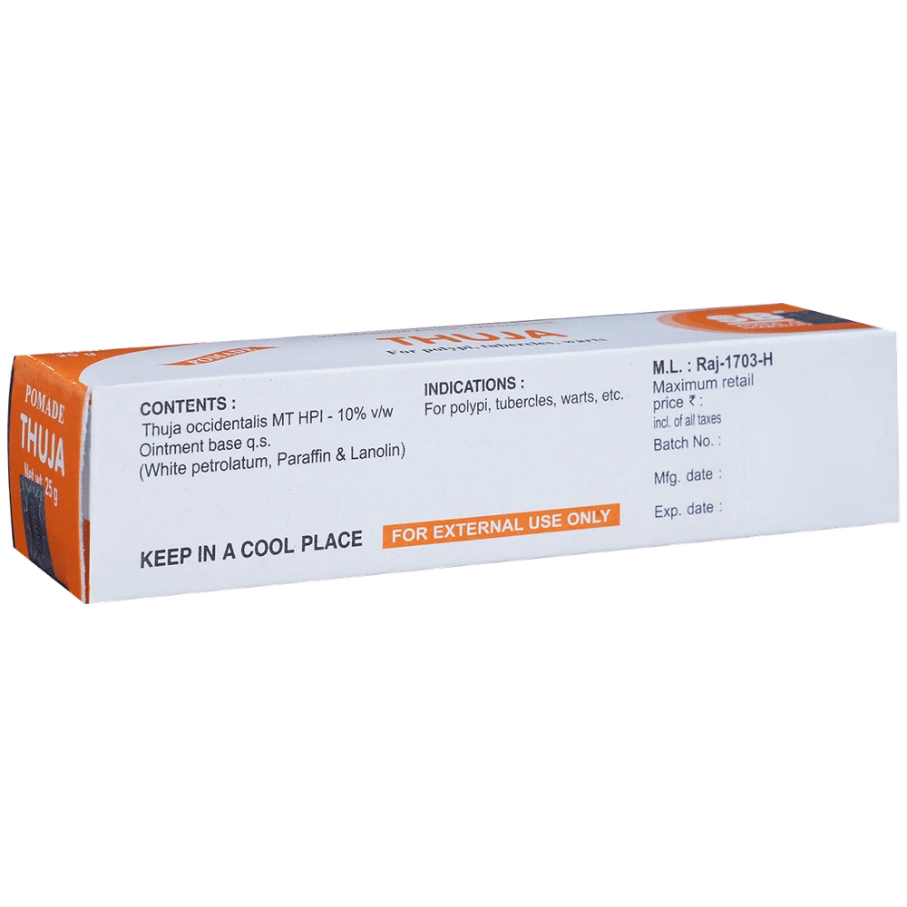 SBL Thuja Ointment tube of 25 gm Ointment