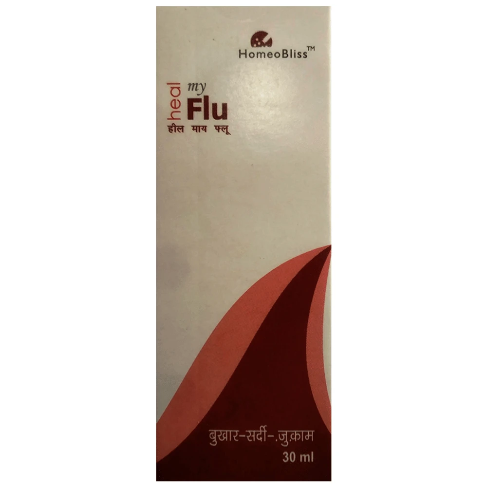 Homeo Bliss Heal My Flu bottle of 30 ml Oral Drops