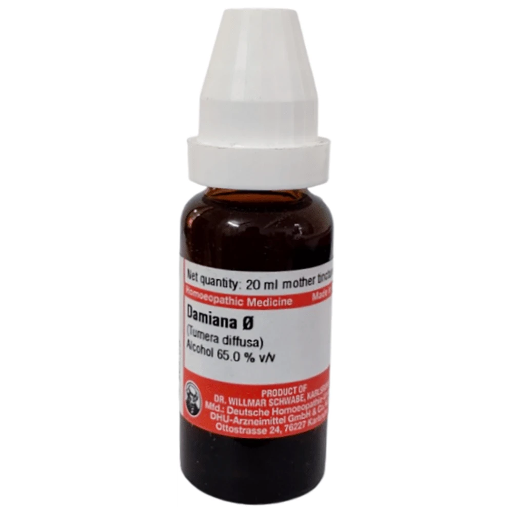 Dr Willmar Schwabe Germany Damiana Mother Tincture Q bottle of 20 ml Mother Tincture