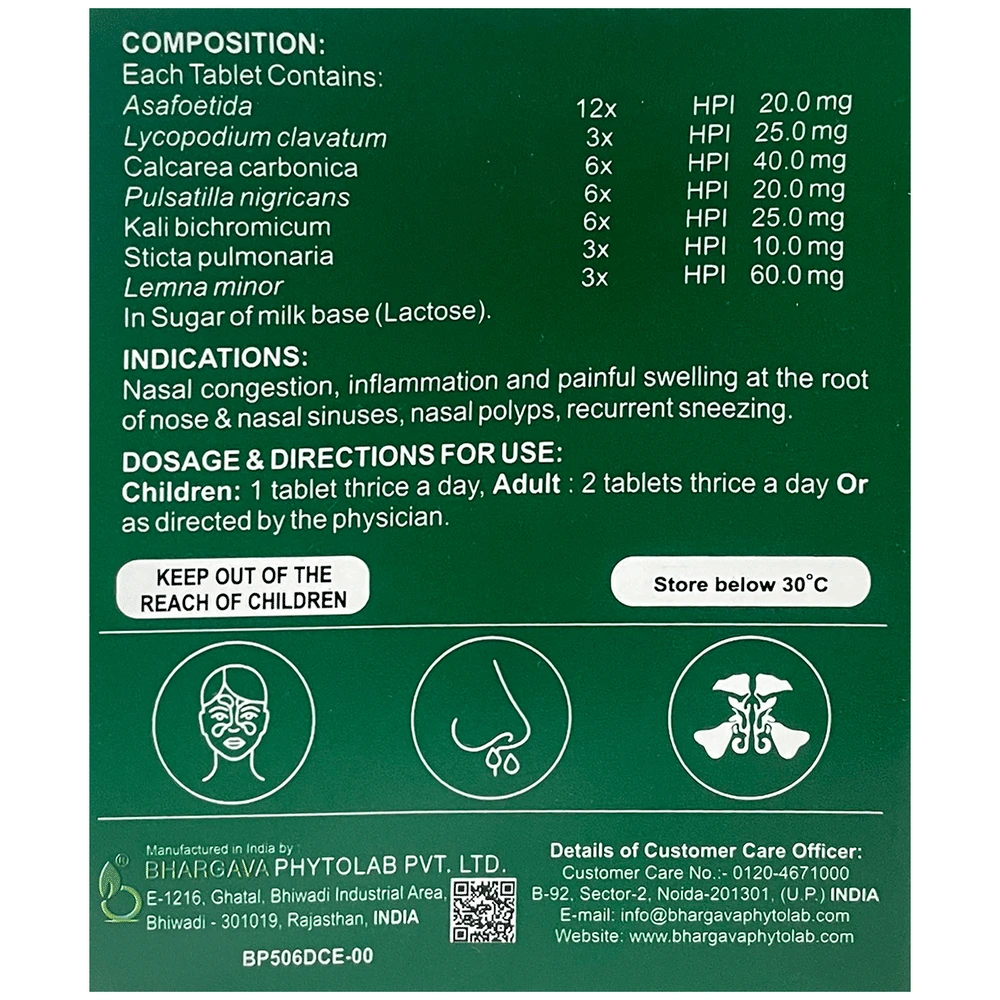 Bhargava Sinoras Tablet bottle of 60 tablets Bhargava Sinoras Tablet bottle of 60 tablets