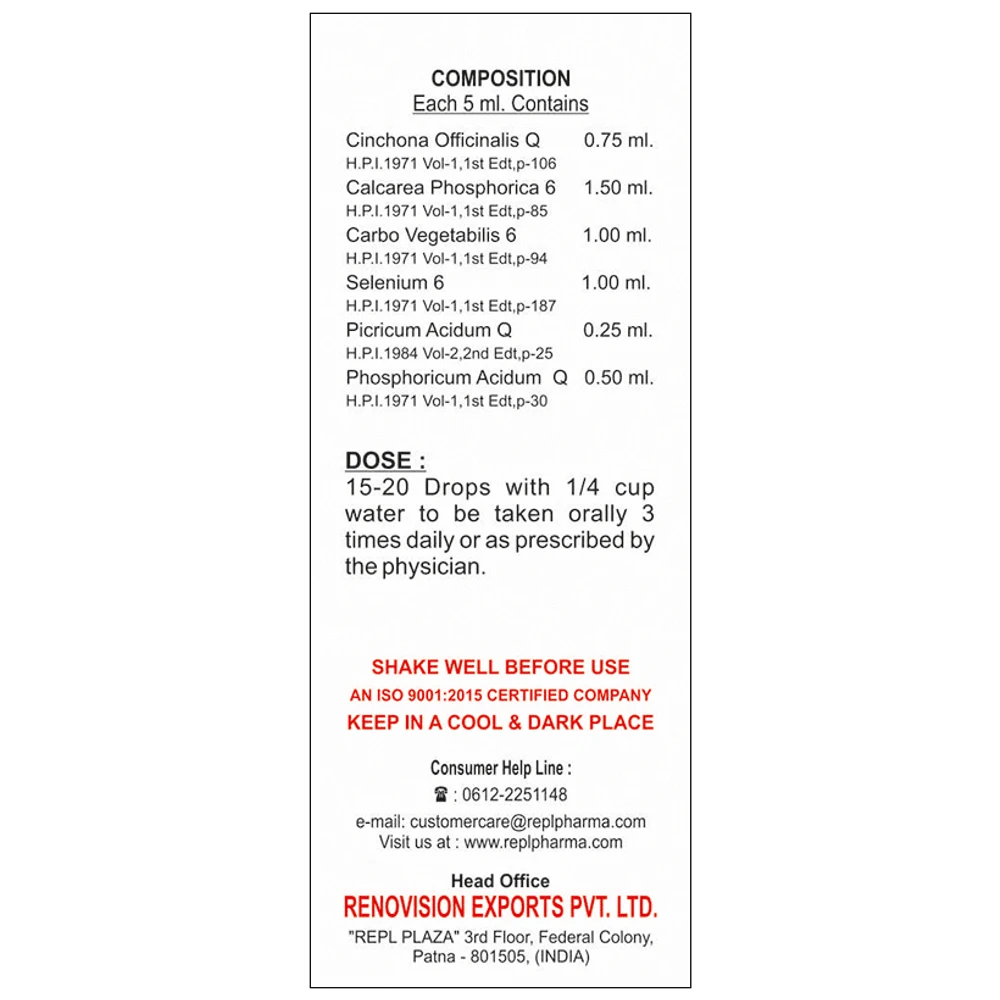 REPL Dr. Advice No.134 Debilit-Y Drop bottle of 30 ml Drop