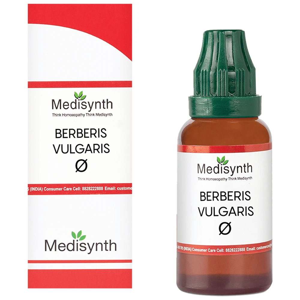 Medisynth Berberis Vulgaris Q bottle of 30 ml Mother Tincture