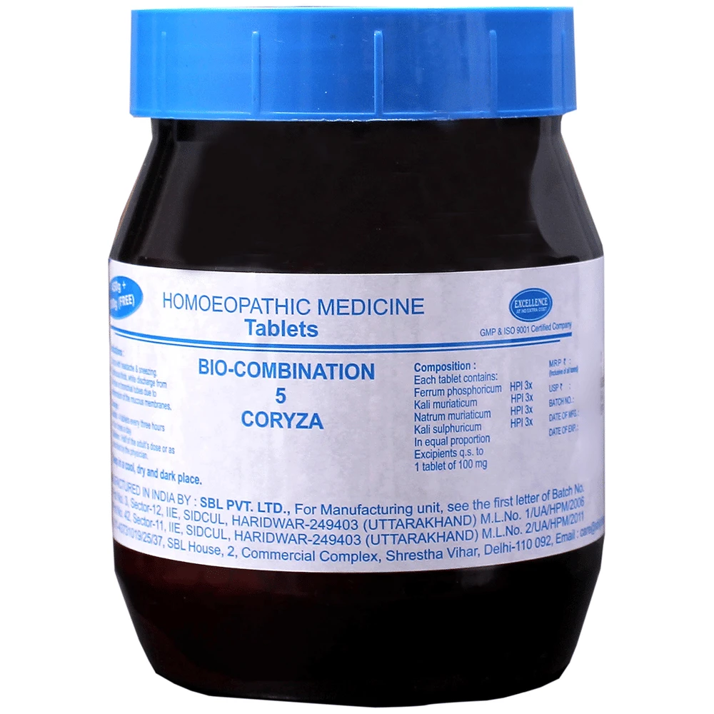 SBL Bio-Combination 5 Tablet bottle of 550 gm Biocombination Tablet