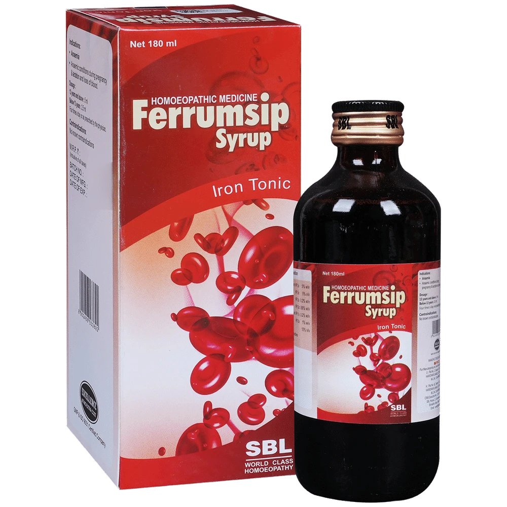 SBL Ferrumsip Syrup bottle of 180 ml Syrup SBL Ferrumsip Syrup bottle of 180 ml Syrup