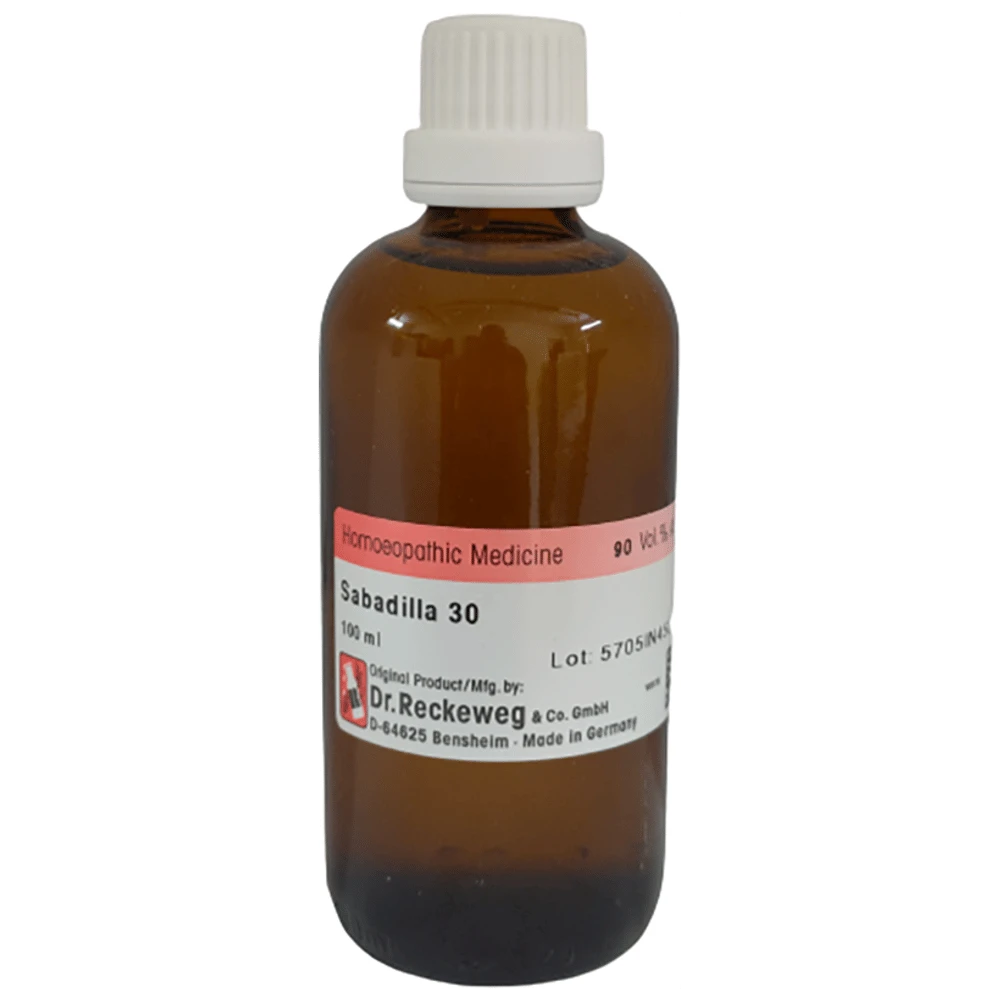 Dr Reckeweg Sabadilla Dilution bottle of 100 ml Dilution Dr Reckeweg Sabadilla Dilution bottle of 100 ml Dilution