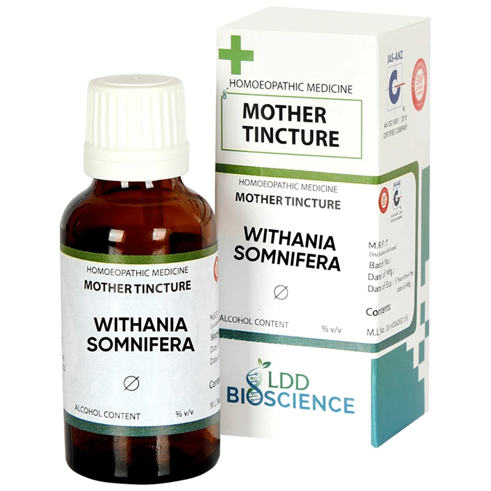 LDD Bioscience Withania Somnifera Mother Tincture Q bottle of 30 ml Mother Tincture