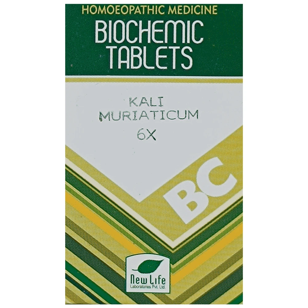 New Life Kali Muriaticum Biochemic Tablet 6X bottle of 25 gm Biochemic Tablet New Life Kali Muriaticum Biochemic Tablet 6X bottle of 25 gm Biochemic Tablet