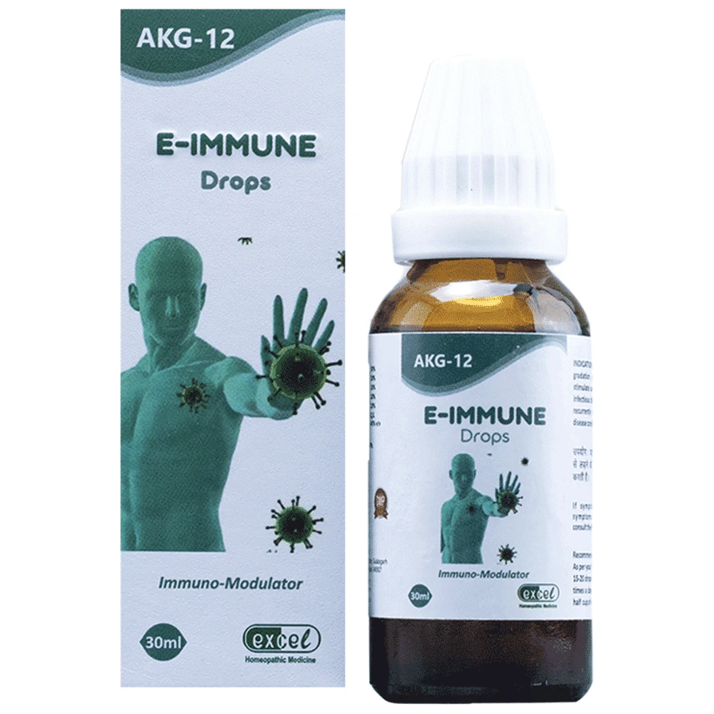 Excel AKG 12 E-Immune Drop bottle of 30 ml Drop