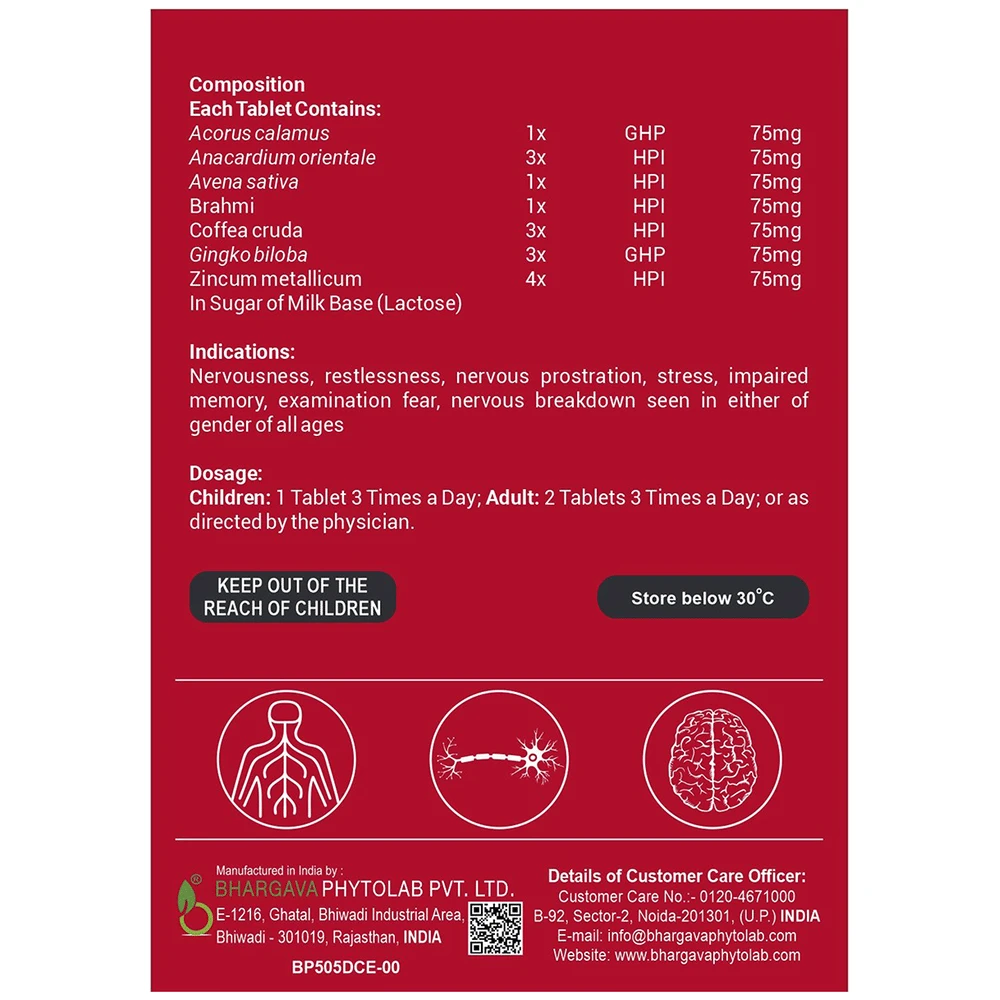 Bhargava Neuro-Fit Forte Tablet packet of 30 tablets Bhargava Neuro-Fit Forte Tablet packet of 30 tablets