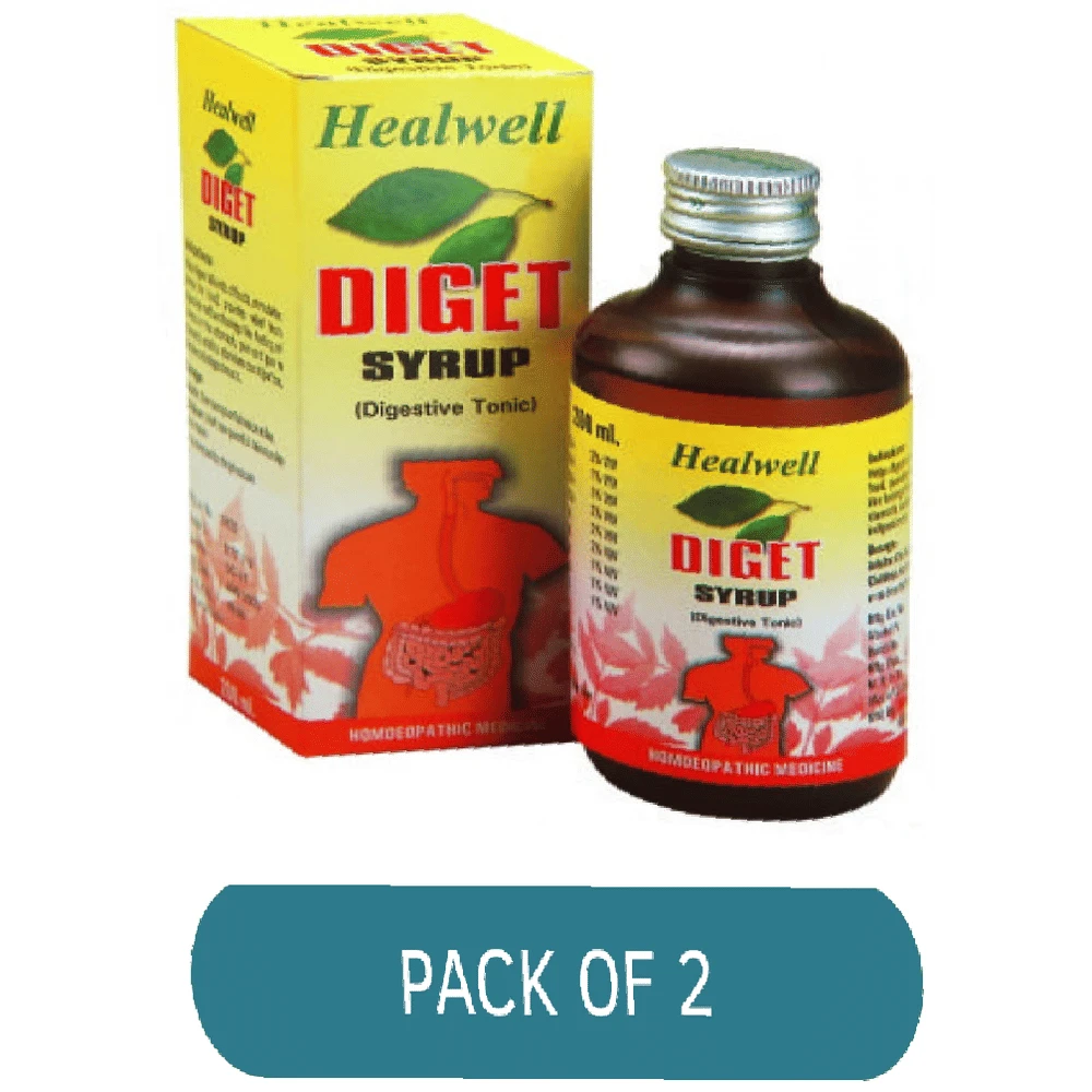 Healwell Diget Syrup bottle of 200 ml Syrup