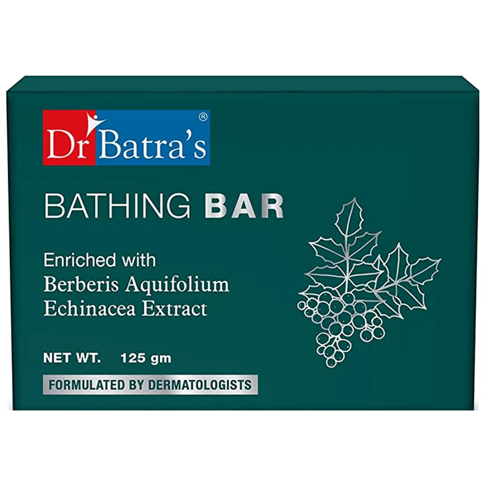 Dr Batra's Bathing Bar Enriched with Berberis Aquifolium & Echinacea box of 125 gm Soap