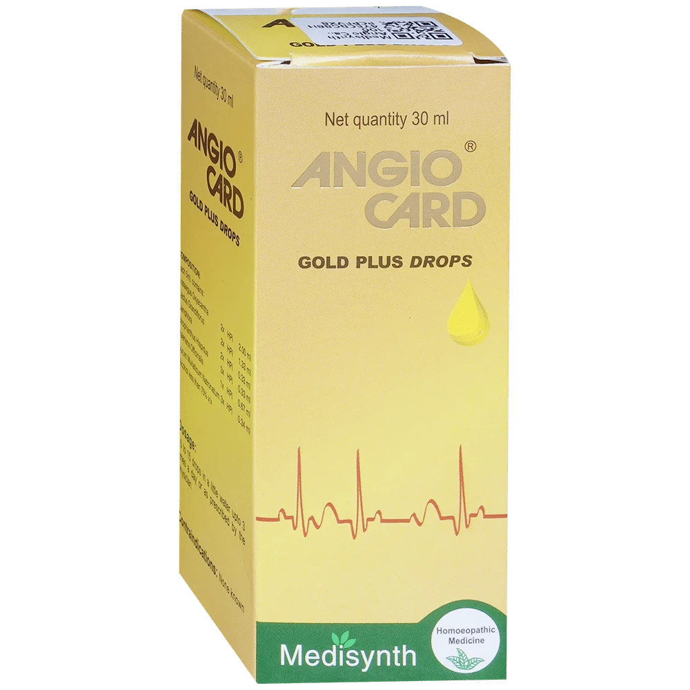 Medisynth Angio Card Gold Plus Drop bottle of 30 ml Drop