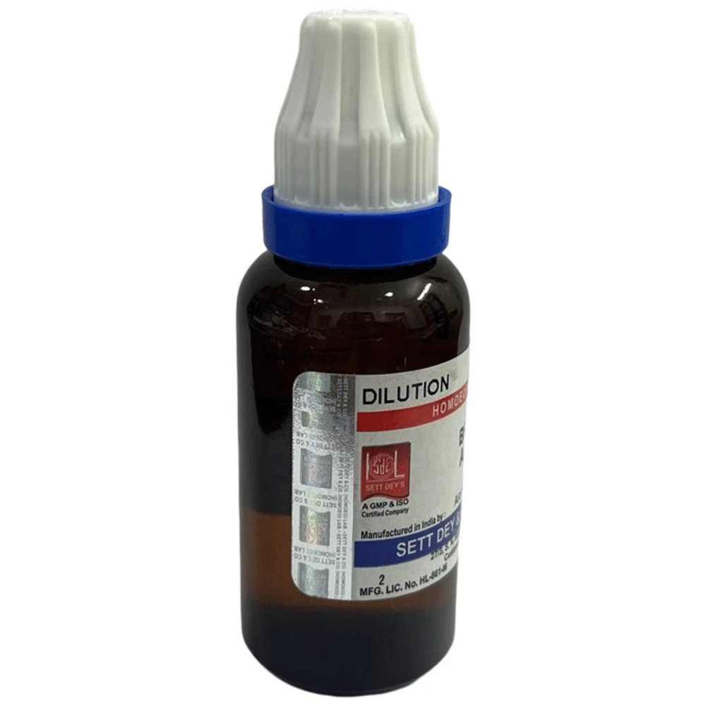 Sett Dey Staphysagria Dilution 1M bottle of 30 ml Dilution