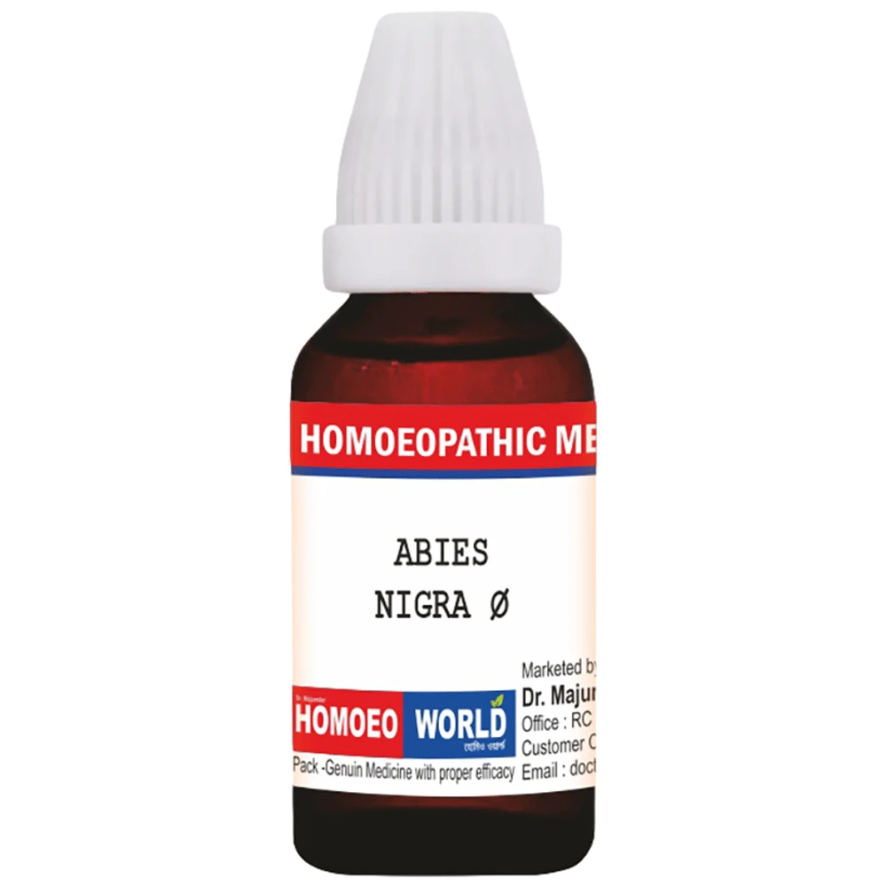 Dr. Majumder Homeo World Abies Nigra Q Mother Tincture bottle of 180 ml Mother Tincture