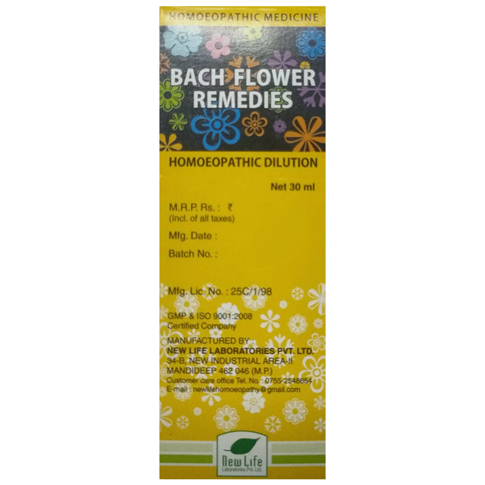 New Life Bach Flower Rescue Remedy 30 bottle of 30 ml Dilution