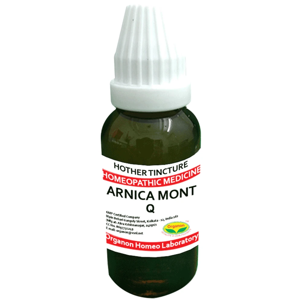 Organon Arnica Mont Mother Tincture Q bottle of 100 ml Mother Tincture