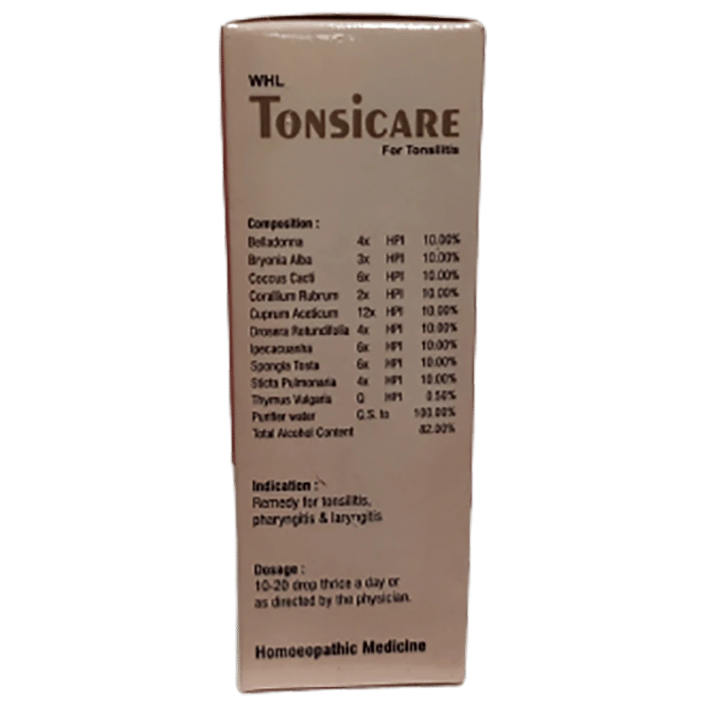 Dr. Wellmans WHL Tonsicare Drop bottle of 30 ml Drop