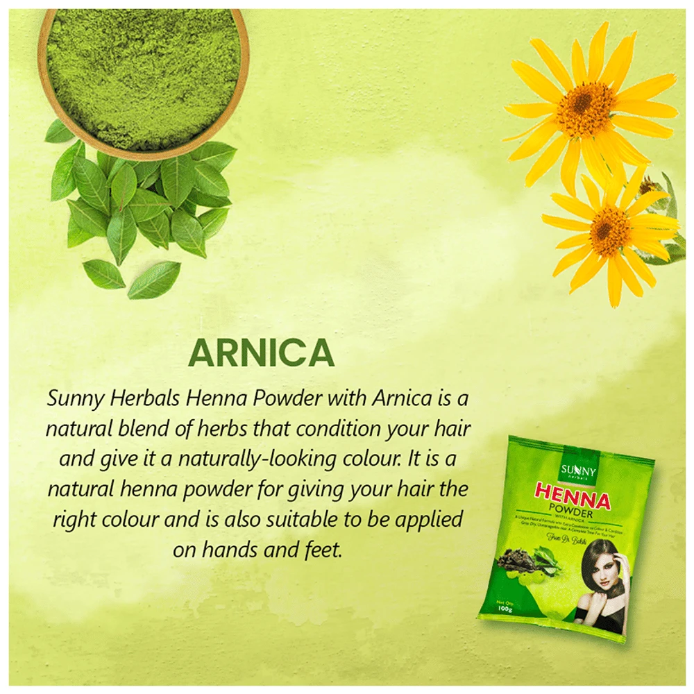 Sunny Herbals Henna Powder packet of 100 gm Powder